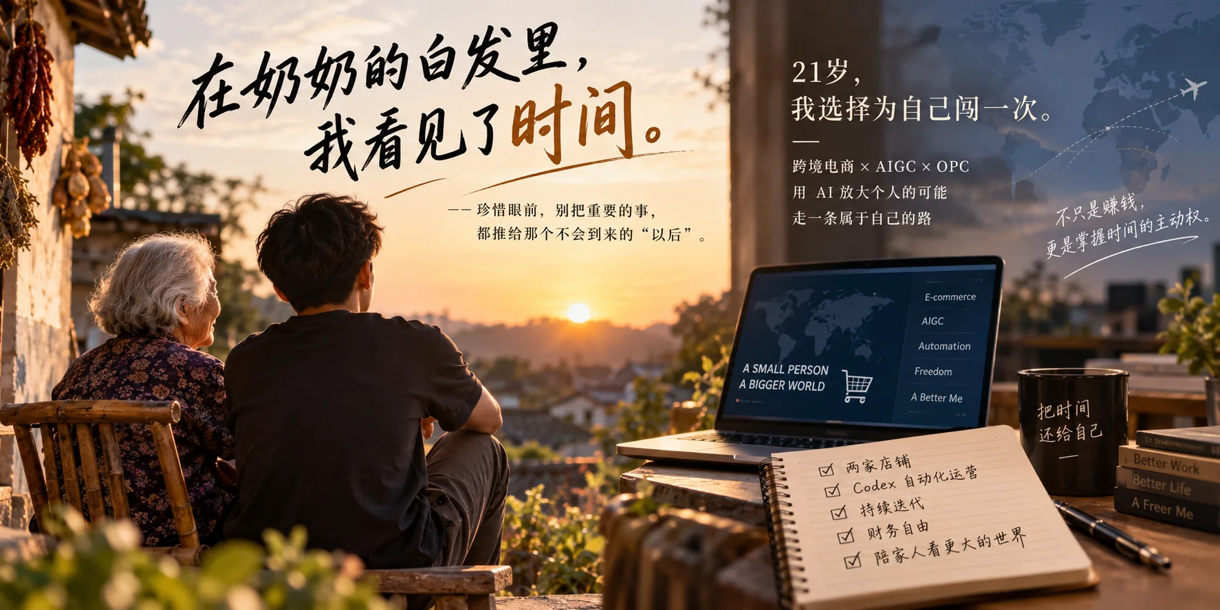 《在奶奶的白发里，我看见了时间》文章主图